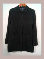 gabardina negra gap talla M