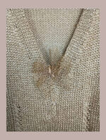 jersey dorado luisa spagnoli talla m/s lurex