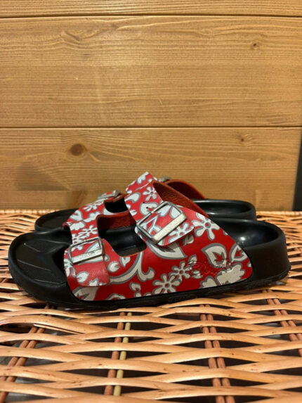 Birkis by birkenstock talla 36 flores sandalias rojas