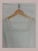 blusa blanca de lino talla 38 vintage