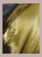 Chaqueta Escada americana marrón de cuadros talla 40 de pura lana.