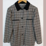 Chaqueta cuadros blanco y negro Luisa Spagnoli talla xl