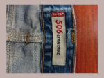 levis azul 506 w36 l34 talla 46 pantalones vaqueros distressed