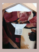 camisa marella estampada talla xL acetato y seda