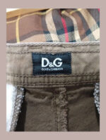 pantalón cargo d&g marrón talla 46