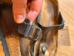 Sandalias Birkenstock marrón metálico talla 40