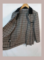 Chaqueta cuadros blanco y negro Luisa Spagnoli talla xl