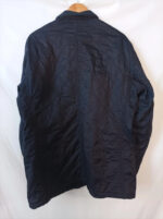Barbour International azul oscuro acolchada con forro talla XL
