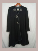abrigo vintage en perfecto estado, gris tcd talla 40 lana