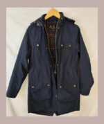 Chaqueta Barbour waterproof, azul marino Talla 40