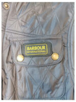 Barbour chaqueta International acolchada azul con cinturón talla 40