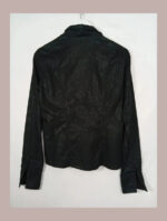 camisa o chaqueta sobre camisa negra just cavalli talla xs vintage y2k