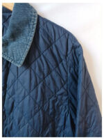 Barbour acolchada azul cuello de pana talla L modelo liddesdale