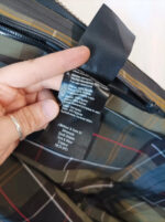 Barbour chaqueta classic tartan azul oscuro Modelo botón Byron talla XL