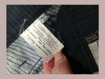 pantalón Armani azul rayas talla w38 o talla 48
