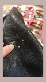 Bolso de piel Prada, azul.