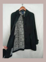 gabardina negra gap talla M