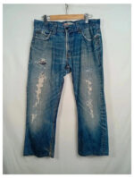 levis azul 506 w36 l34 talla 46 pantalones vaqueros distressed