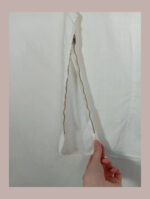 blusa blanca de lino talla 38 vintage