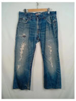 levis azul 506 w36 l34 talla 46 pantalones vaqueros distressed