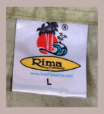 Hawaii Rima beachwea, verde con palmeras Talla L camisa hawaiana vintage