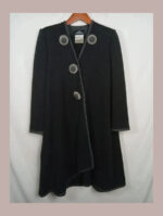abrigo vintage en perfecto estado, gris tcd talla 40 lana