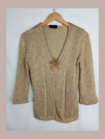 jersey dorado luisa spagnoli talla m/s lurex