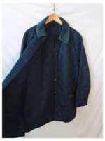 Barbour acolchada azul cuello de pana talla L modelo liddesdale