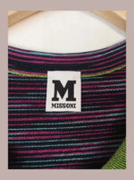 Camiseta jersey Missoni rayas verdes y azules talla S