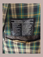 barbour de cera marrón solway zipper 91cm/36in talla s