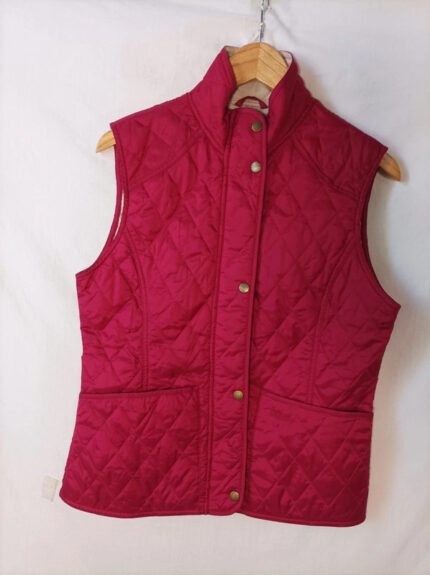Chaleco acolchado fucsia Barbour talla 40