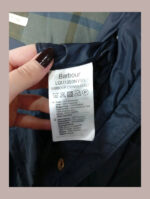 abrigo largo Barbour acolchado azul marino talla 42