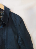 Barbour chaqueta classic tartan azul oscuro Modelo botón Byron talla XL