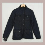 cazadora Barbour negra acolchada talla 38