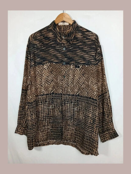 camisa estampada Balenciaga talla L