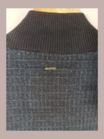 Jersey PME Legend azul marino talla L relieve de cuadros cierre cremallera