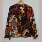 camisa marella estampada talla xL acetato y seda