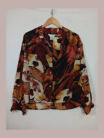 camisa marella estampada talla xL acetato y seda