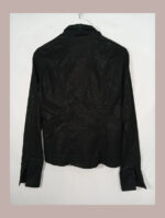 camisa o chaqueta sobre camisa negra just cavalli talla xs vintage y2k