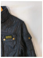 Barbour chaqueta International acolchada azul con cinturón talla 40