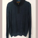 Jersey PME Legend azul marino talla L relieve de cuadros cierre cremallera