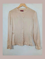 camisa beige seda pret a porter talla 42