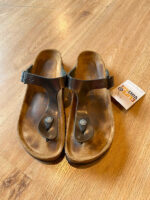 Sandalias Birkenstock marrón metálico talla 40