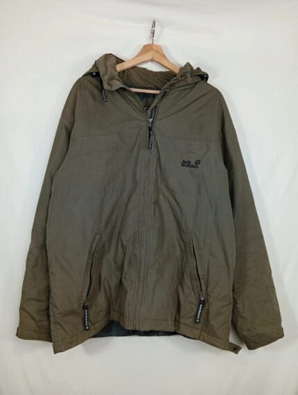 abrigo Jack wolfskin marrón gruesa talla L