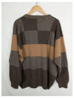 jersey Pringle marrón con cuadros talla M