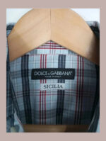 camisa cuadros d&g talla s