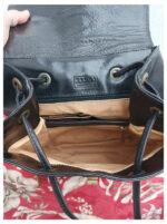 Mochila de piel Giudi negra. Perfecto estado