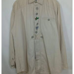 camisa beige tirol catamaran talla 43 de cuello o XL algodón