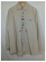 camisa beige tirol catamaran talla 43 de cuello o XL algodón
