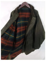Chaqueta de cera McNeal verde talla 48 o XXL tipo bedale encerada,